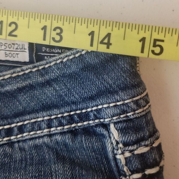 Miss Me Jeans Womens Size 30 Medium Wash Stitching Bootcut JP5072UL - Picture 13 of 14